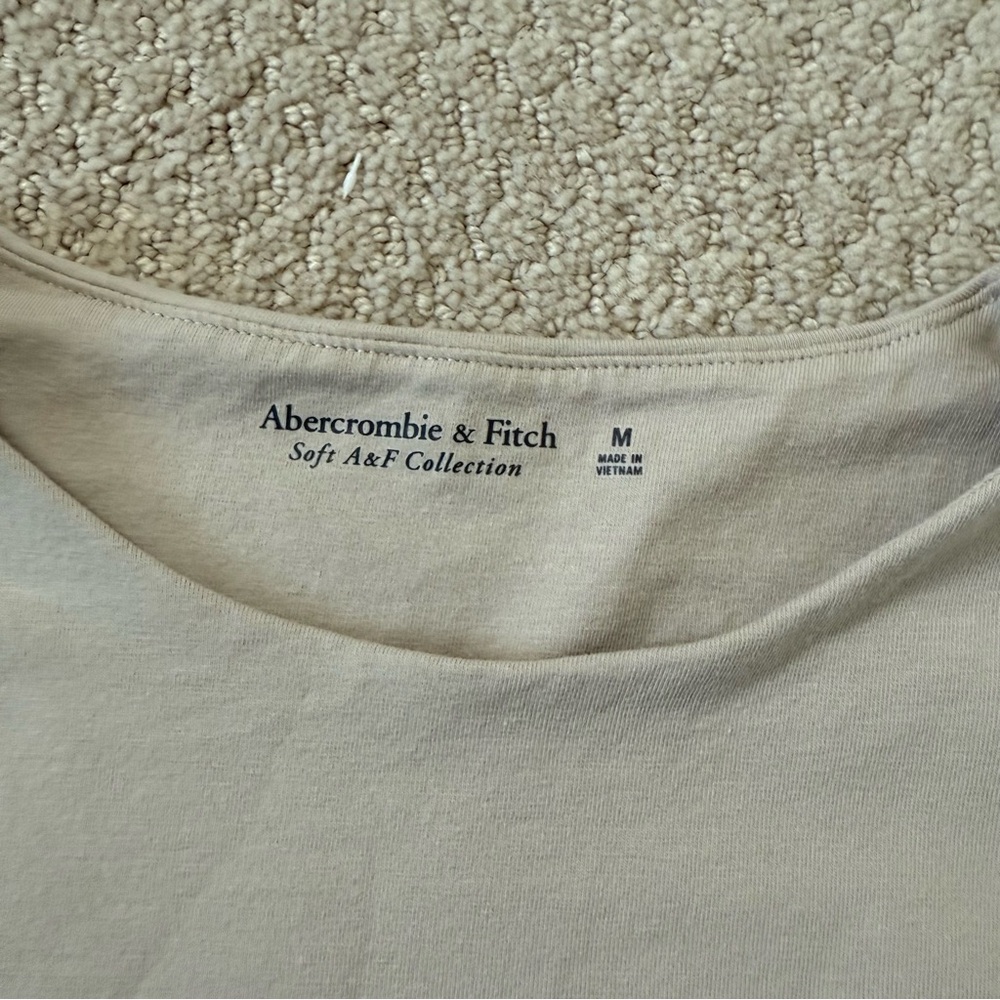 Abercrombie Short-Sleeve Cotton Seamless Fabric Crew Bodysuit - Picture 3 of 3